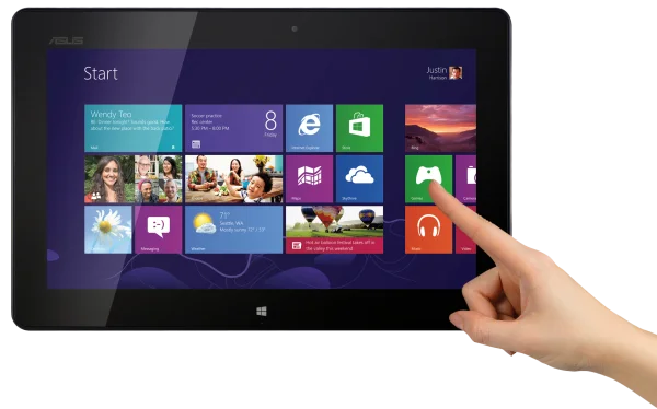 ASUS Tablet Windows 8 Start Screen PNG