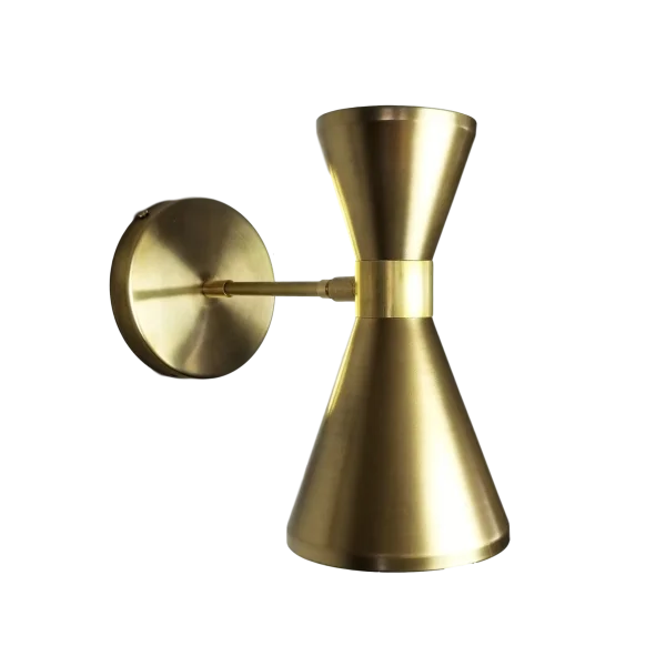 Modern Brass Wall Sconce PNG Transparent Background