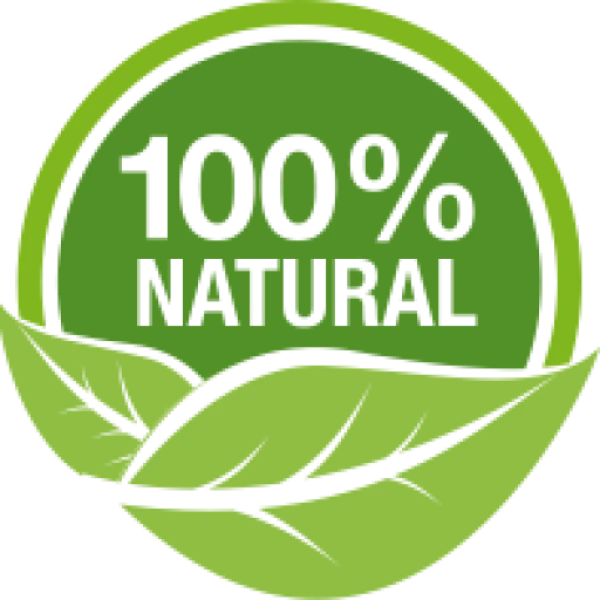 100% Natural Organic Product Badge PNG