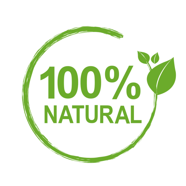 Green 100% Natural Label PNG