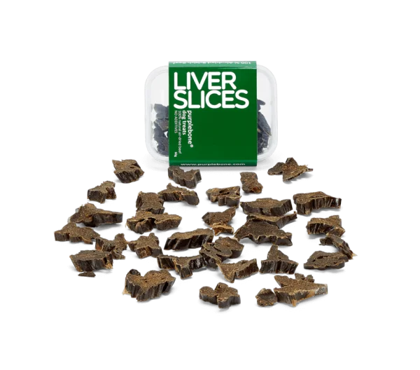 Purplebone Liver Slices Dog Treats PNG Transparent Background