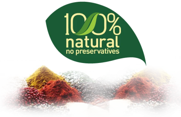 Assorted Spices with 100% Natural Label PNG