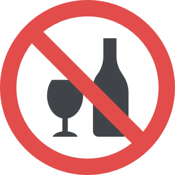 No Alcohol Sign PNG Transparent Background