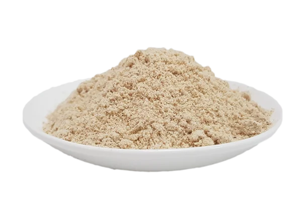 Bowl of Dry Light Brown Powder PNG