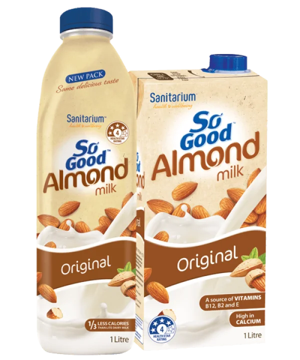 So Good Almond Milk Original Pack PNG Transparent Background