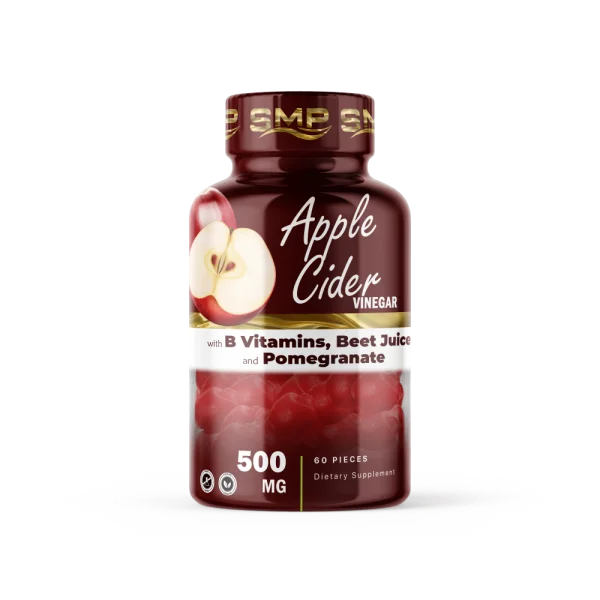 Apple Cider Vinegar Supplement Bottle PNG Transparent