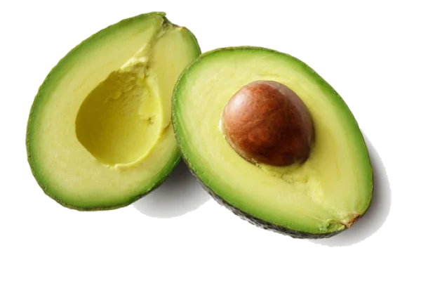 Sliced Avocado PNG Transparent Background