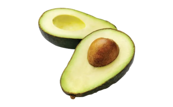 Sliced Avocado Halves PNG Transparent Background