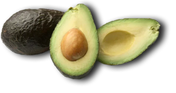 Avocados Whole and Halved Transparent PNG