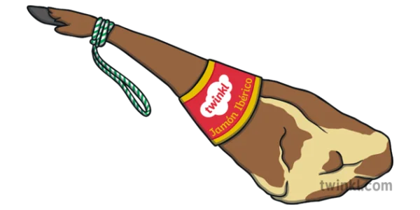Jamon Iberico Ham Leg PNG Transparent