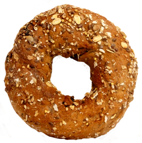 Multigrain Bagel PNG Transparent Background