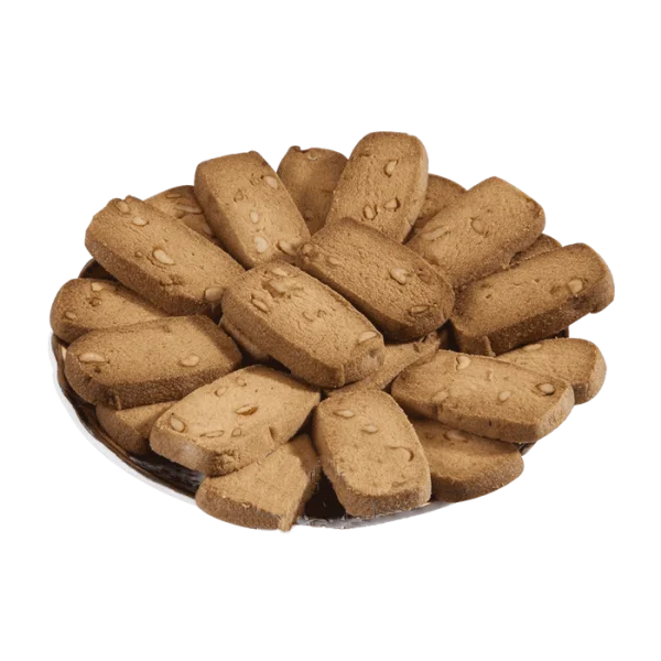 Stack of Almond Biscuits PNG Transparent Background