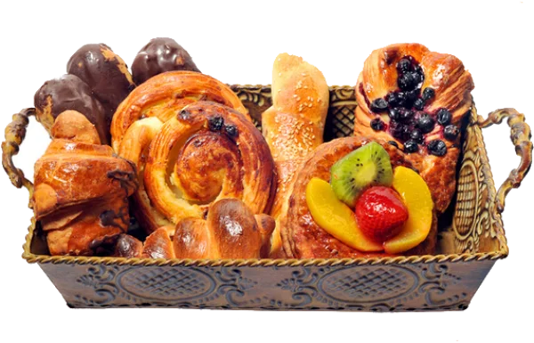 Assorted Pastry Basket PNG Transparent Background