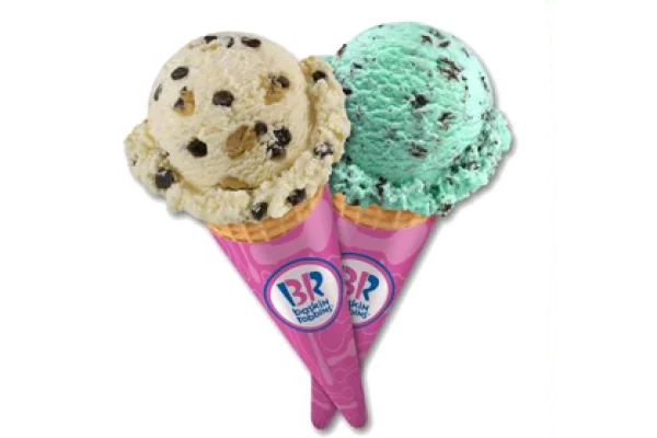 Baskin Robbins Ice Cream Cones PNG Transparent