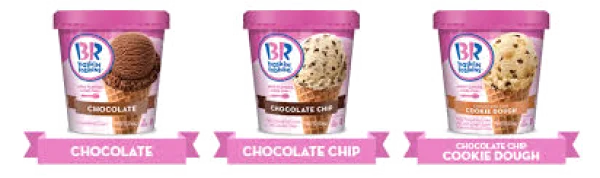 Baskin Robbins Ice Cream Tubs PNG
