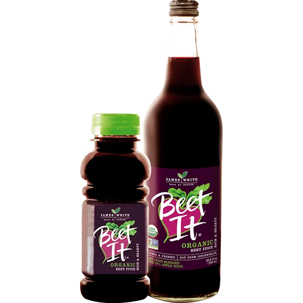 Beet It Organic Beet Juice Bottles PNG