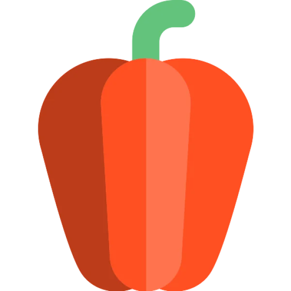Red Bell Pepper Icon Transparent Background