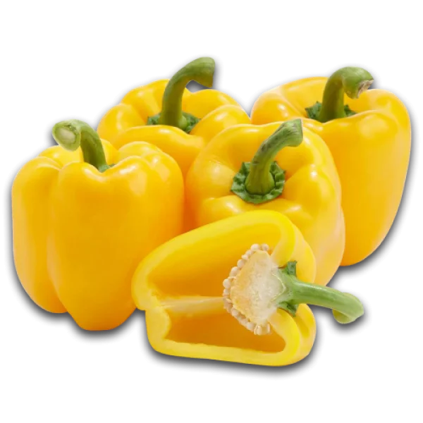 Yellow Bell Peppers PNG Transparent Background
