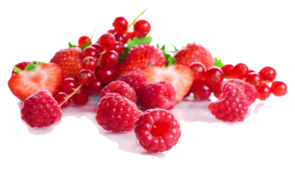 Fresh Mixed Red Berries PNG Transparent Background