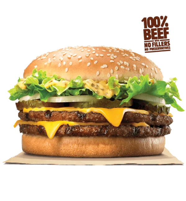 Double Cheeseburger PNG Transparent Background