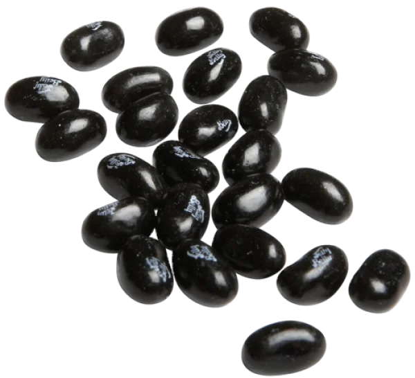 Black Jelly Beans PNG Transparent Background