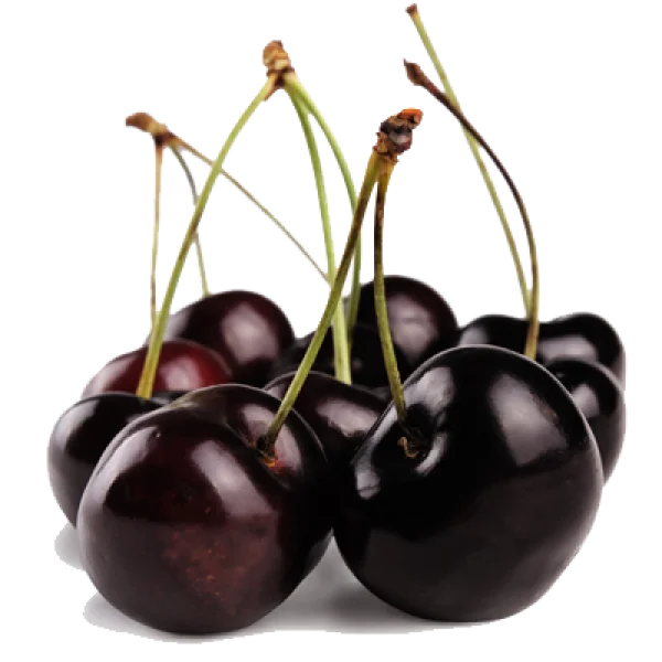 Pile of Dark Red Cherries PNG Transparent Background