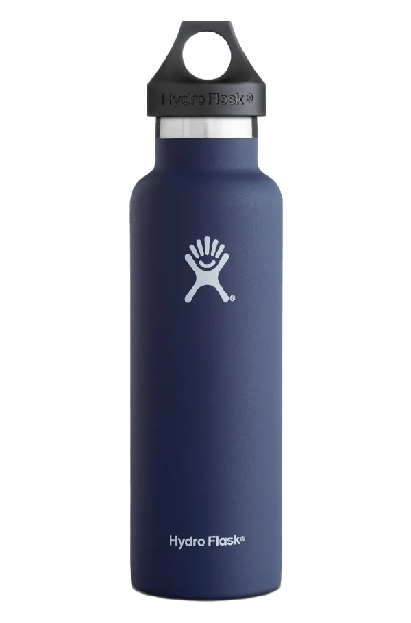 Navy Blue Hydro Flask Water Bottle PNG