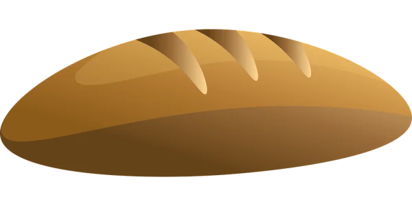 Cartoon Loaf of Bread PNG Transparent Background