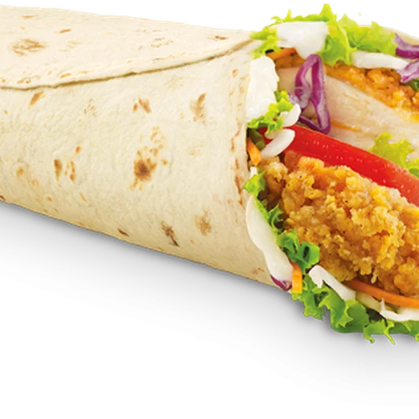 Crispy Chicken Wrap PNG Transparent Background
