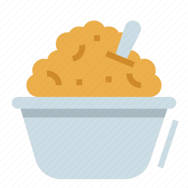 Oatmeal Bowl Icon PNG Transparent