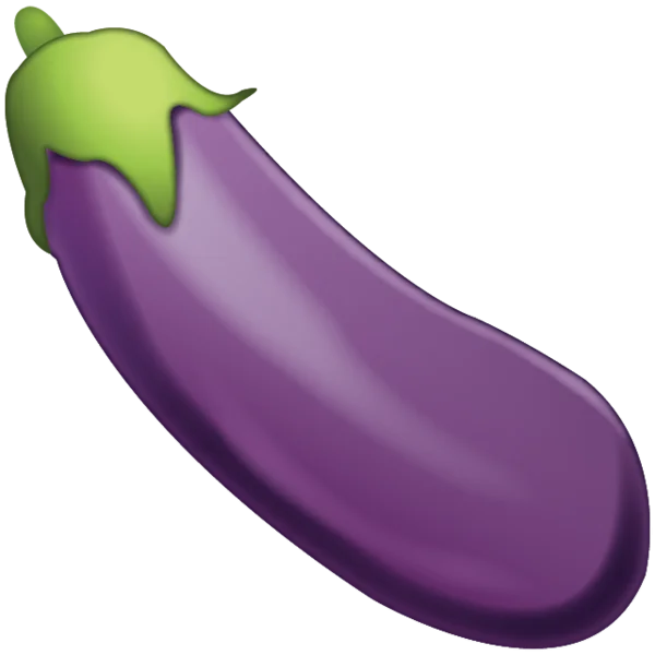 Purple Eggplant PNG Transparent Background