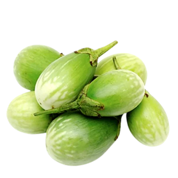 Pile of Green Eggplants PNG Transparent Background