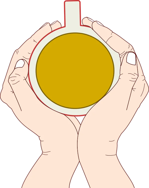 Hands Holding Warm Drink Cup PNG Transparent