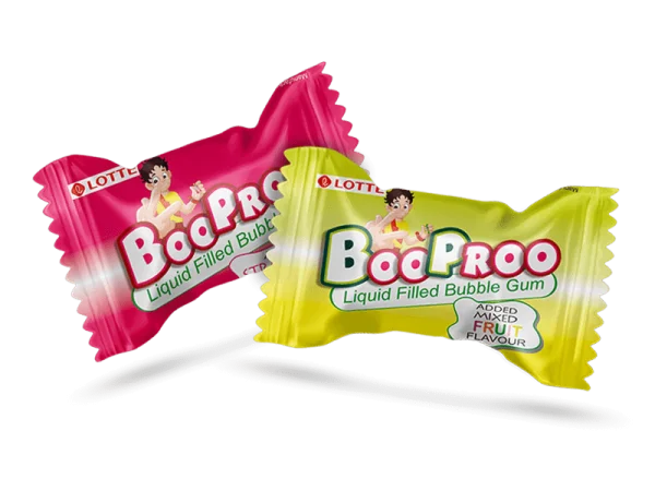 Lotte BooProo Bubble Gum Wrappers PNG