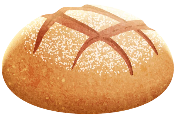 Fresh Baked Bread Loaf PNG Transparent Background