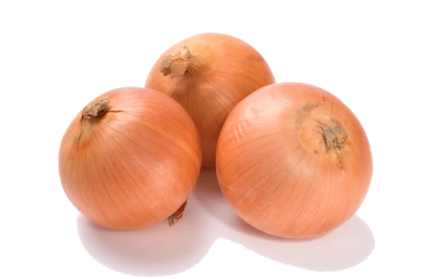 Three Brown Onions PNG Transparent Background