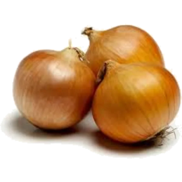 Three Golden Onions PNG Transparent Background