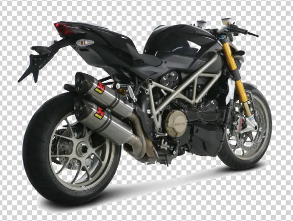Ducati Motorcycle with Akrapovic Exhausts PNG