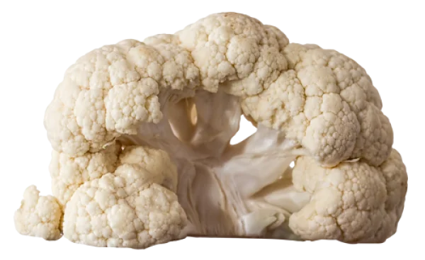 Fresh Cauliflower Florets PNG Transparent