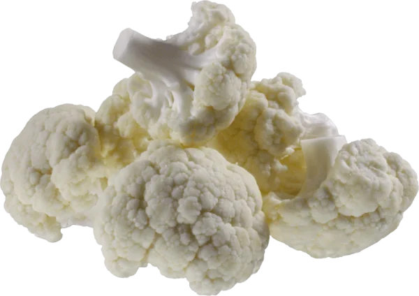 Fresh Cauliflower Florets PNG Transparent Background