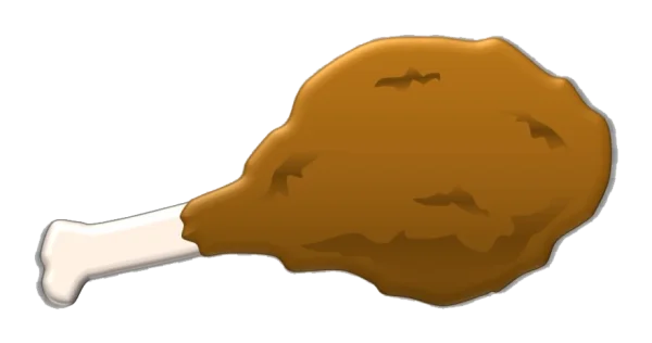 Fried Chicken Drumstick PNG Transparent Background