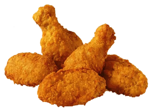 Fried Chicken Pieces PNG Transparent Background