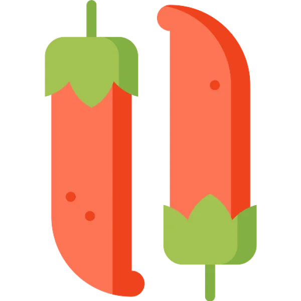 Red Chili Peppers Flat Design Icon PNG