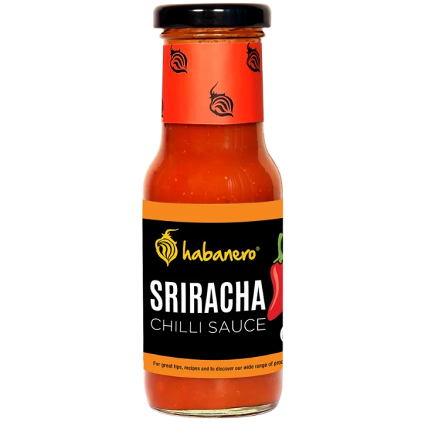 Habanero Sriracha Chilli Sauce Bottle PNG Transparent
