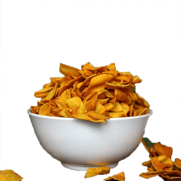 Spicy Fried Chips in Bowl PNG Transparent Background