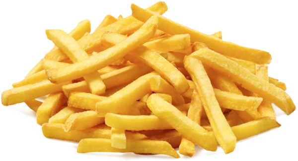 Pile of Golden French Fries PNG Transparent Background