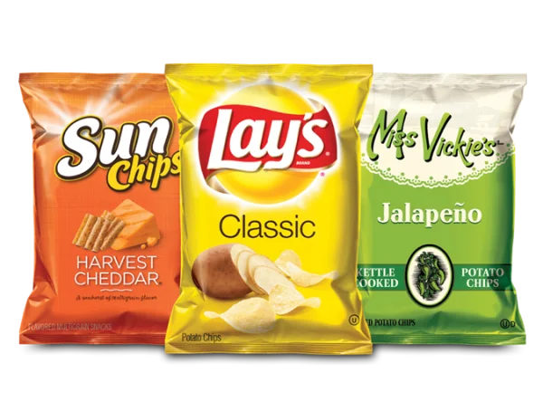 Assorted Potato Chip Bags PNG Transparent Background