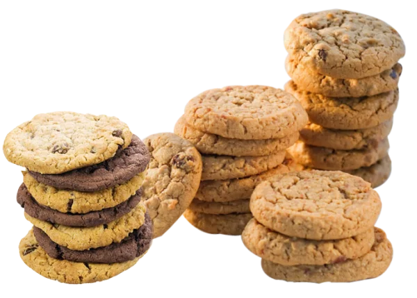 Assorted Cookies Stack PNG Transparent Background