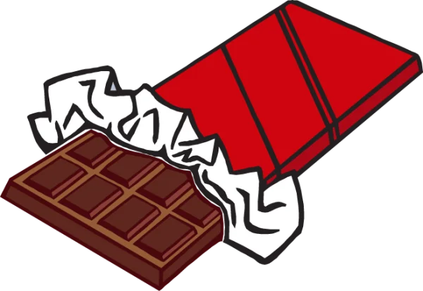 Unwrapped Chocolate Bar PNG Transparent Background