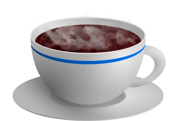 Steaming Coffee Cup PNG Transparent Background
